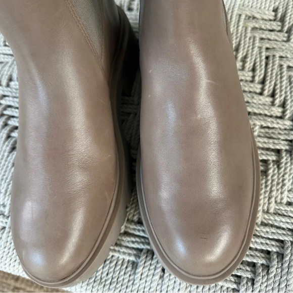 Schutz Billie Casual Bootie casual moccacino tan faux leather boots - Picture 3 of 8